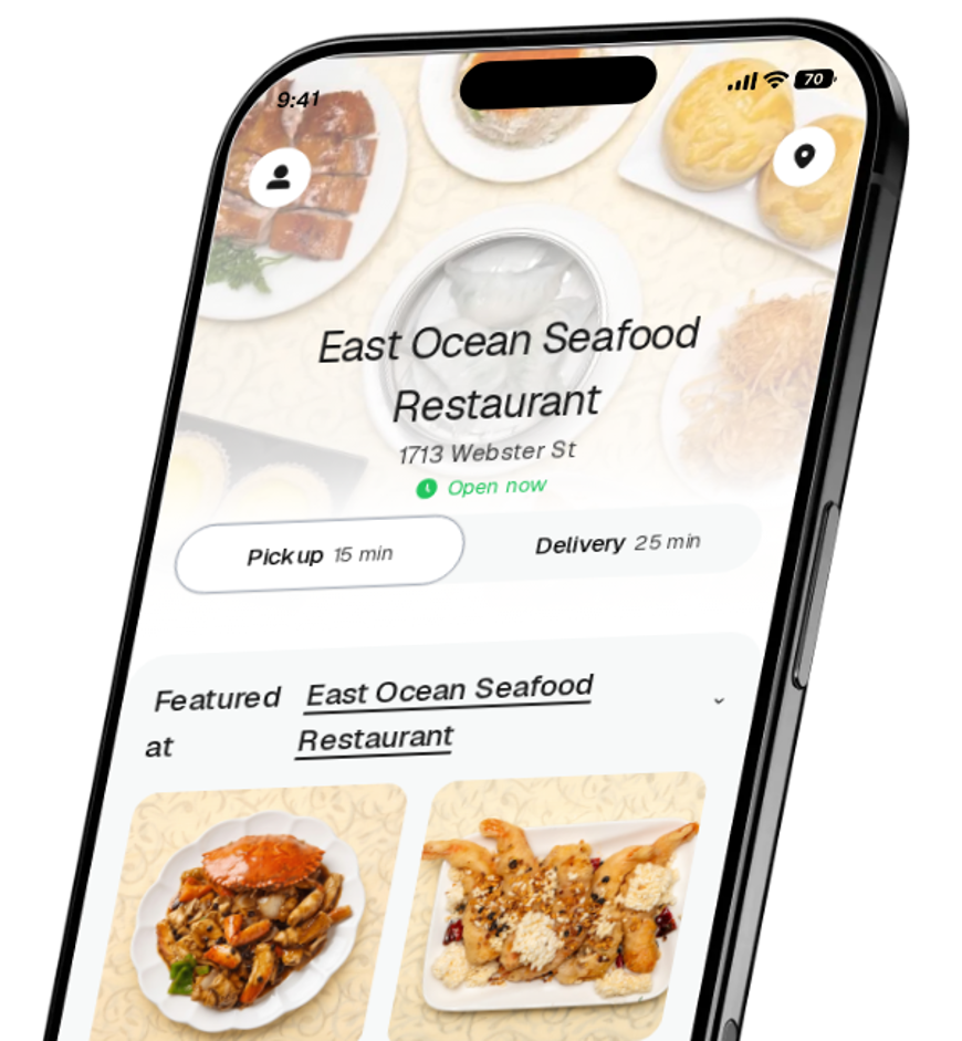 East Ocean Seafood Restaurant app preview