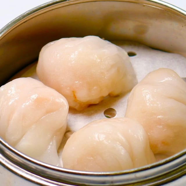水晶蝦餃皇 [Steamed Shrimp Har Gow Dumpling] Lunch.