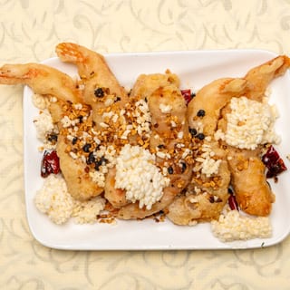 四川蝦球 [Prawns Szechuan Style]