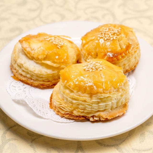 焗叉燒酥 L - [Baked BBQ Pork Pastry Pie].